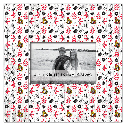 Wholesale NHL / H1004-Floral Pattern 10x10 Frame / H1004-Ottawa Senators