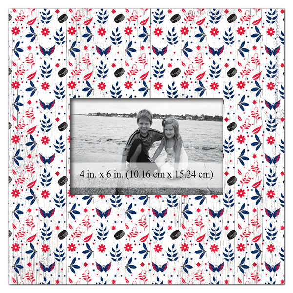 Wholesale NHL / H1004-Floral Pattern 10x10 Frame / H1004-Washington Capitals