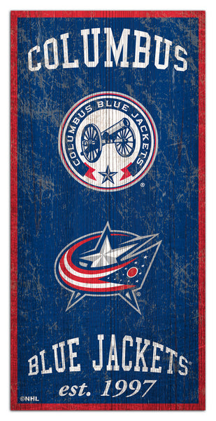 Wholesale NHL / H1011-Heritage 6x12 / H1011-Columbus Blue Jackets