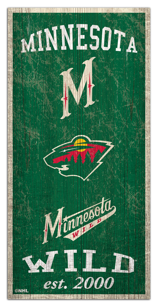 Wholesale NHL / H1011-Heritage 6x12 / H1011-Minnesota Wild