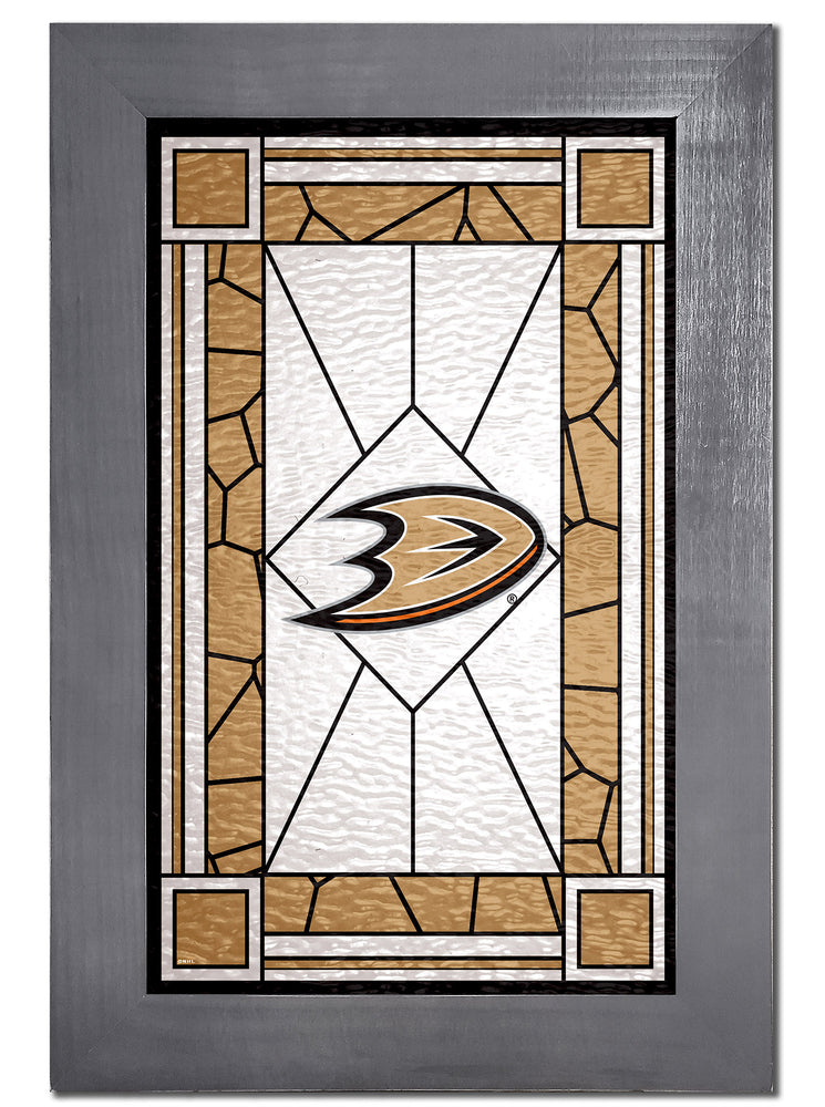 Wholesale NHL / H1017F-Stained Glass with frame / H1017-Anaheim Ducks