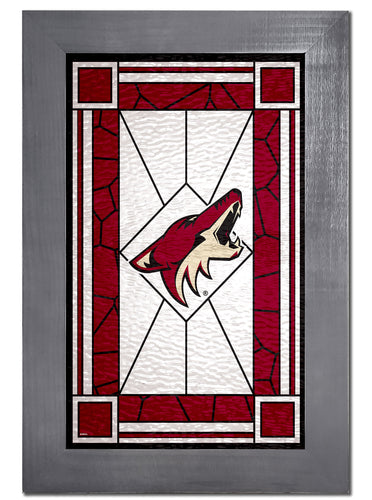 Wholesale NHL / H1017F-Stained Glass with frame / H1017-Arizona Coyotes