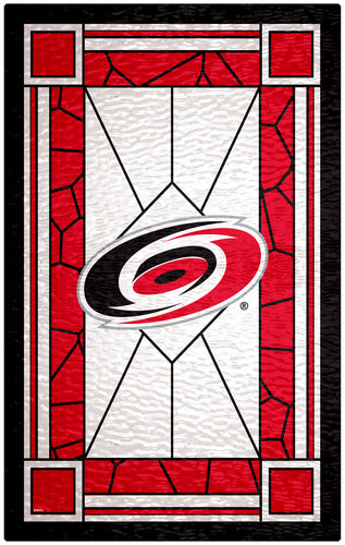 Wholesale NHL / H1017-Stained Glass 11x19 / H1017-Carolina Hurricanes