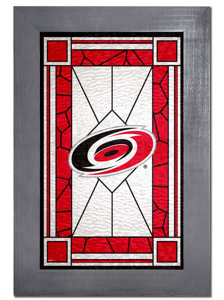 Wholesale NHL / H1017F-Stained Glass with frame / H1017-Carolina Hurricanes