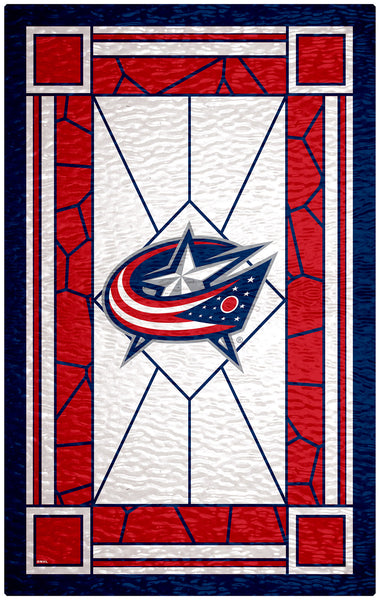 Wholesale NHL / H1017-Stained Glass 11x19 / H1017-Columbus Blue Jackets