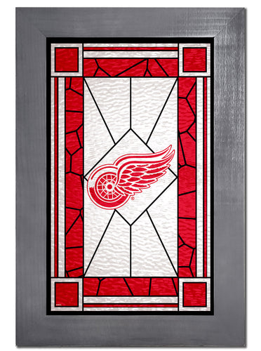 Wholesale NHL / H1017F-Stained Glass with frame / H1017-Detroit Red Wings