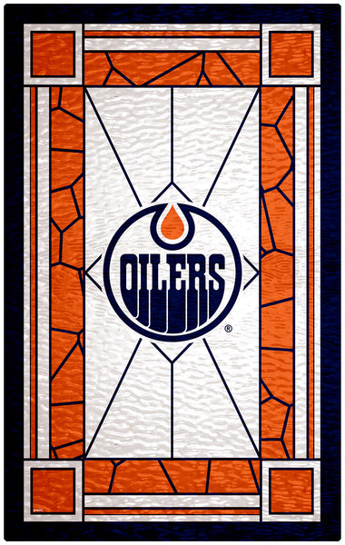 Wholesale NHL / H1017-Stained Glass 11x19 / H1017-Edmonton Oilers