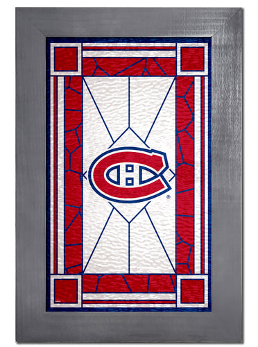 Wholesale NHL / H1017F-Stained Glass with frame / H1017-Montreal Canadiens