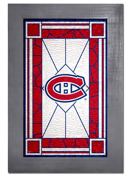 Wholesale NHL / H1017F-Stained Glass with frame / H1017-Montreal Canadiens