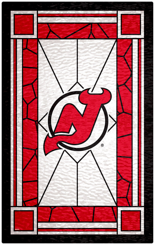 Wholesale NHL / H1017-Stained Glass 11x19 / H1017-New Jersey Devils