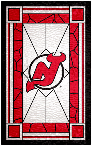 Wholesale NHL / H1017-Stained Glass 11x19 / H1017-New Jersey Devils