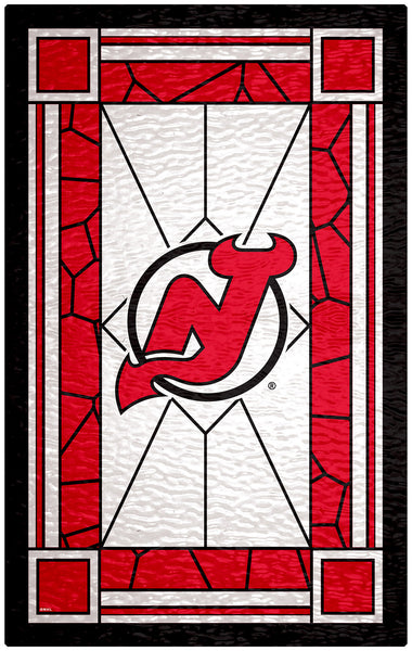 Wholesale NHL / H1017-Stained Glass 11x19 / H1017-New Jersey Devils