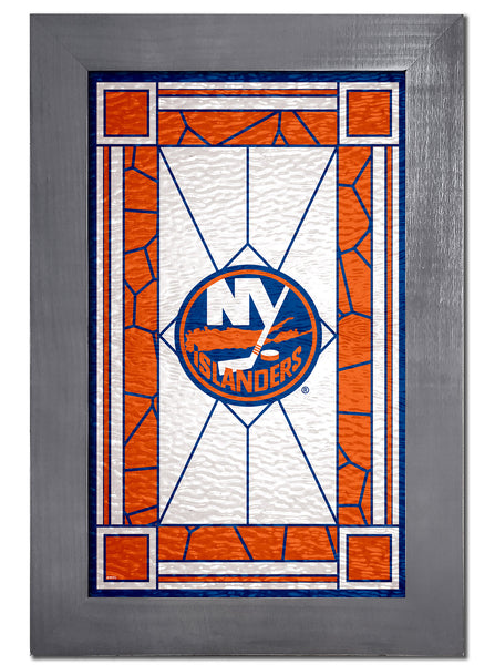 Wholesale NHL / H1017F-Stained Glass with frame / H1017-New York Islanders