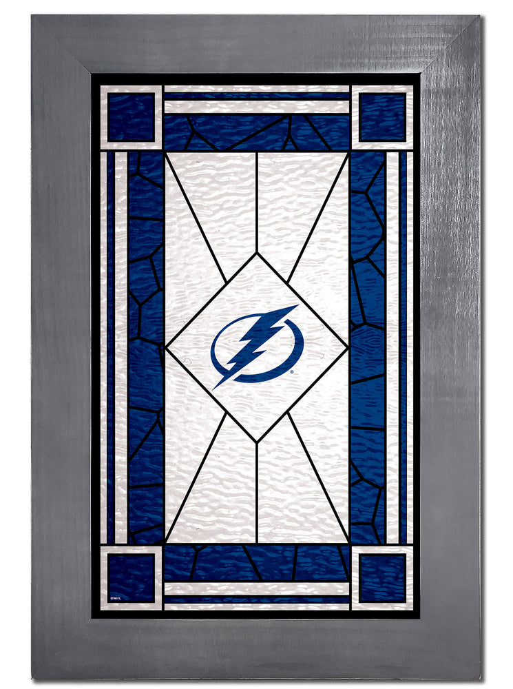 Wholesale NHL / H1017F-Stained Glass with frame / H1017-Tampa Bay Lightning