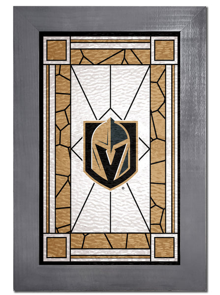 Wholesale NHL / H1017F-Stained Glass with frame / H1017-Vegas Golden Knights