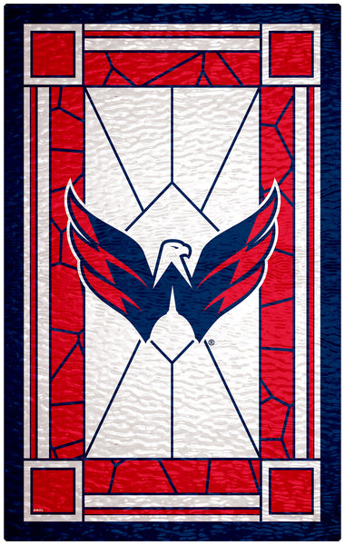 Wholesale NHL / H1017-Stained Glass 11x19 / H1017-Washington Capitals