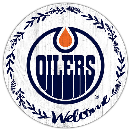 Wholesale NHL / H1019-Welcome 12in Circle / H1019-Edmonton Oilers