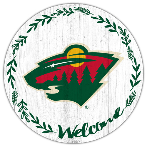 Wholesale NHL / H1019-Welcome 12in Circle / H1019-Minnesota Wild