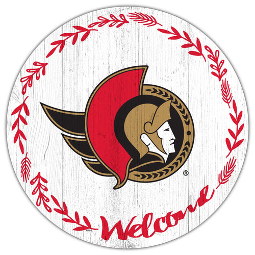 Wholesale NHL / H1019-Welcome 12in Circle / H1019-Ottawa Senators