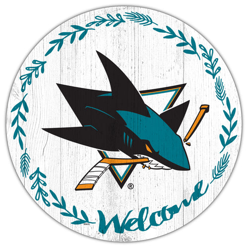 Wholesale NHL / H1019-Welcome 12in Circle / H1019-San Jose Sharks