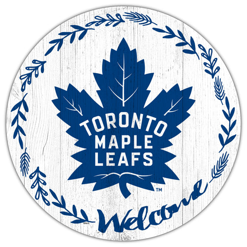 Wholesale NHL / H1019-Welcome 12in Circle / H1019-Toronto Maple Leafs