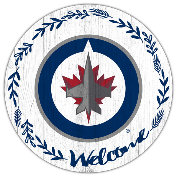 Wholesale NHL / H1019-Welcome 12in Circle / H1019-Winnipeg Jets