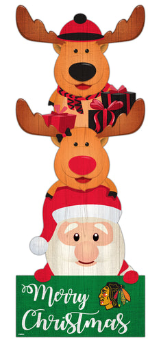 Wholesale NHL / H1022-Santa Stack Leaner / H1022-Chicago Blackhawks