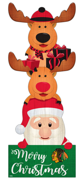 Wholesale NHL / H1022-Santa Stack Leaner / H1022-Chicago Blackhawks