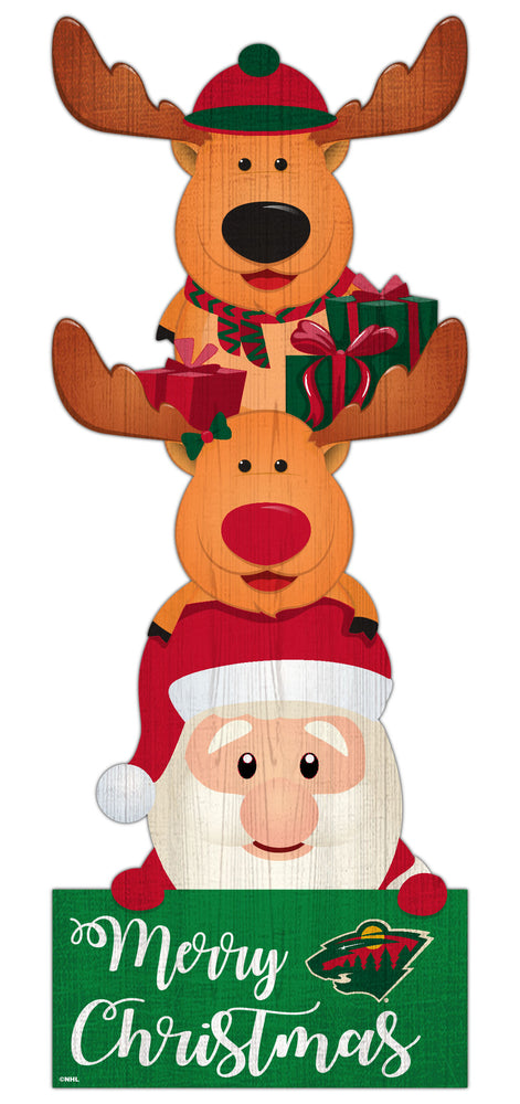 Wholesale NHL / H1022-Santa Stack Leaner / H1022-Minnesota Wild