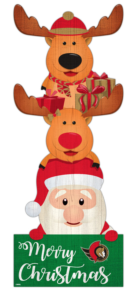 Wholesale NHL / H1022-Santa Stack Leaner / H1022-Ottawa Senators
