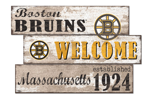 Wholesale NHL / H1027-Welcome 3 Plank / H1027-Boston Bruins