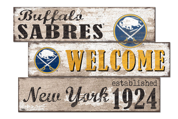 Wholesale NHL / H1027-Welcome 3 Plank / H1027-Buffalo Sabres