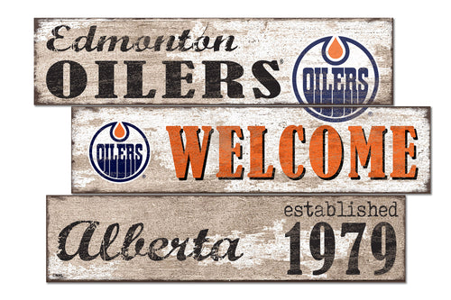 Wholesale NHL / H1027-Welcome 3 Plank / H1027-Edmonton Oilers