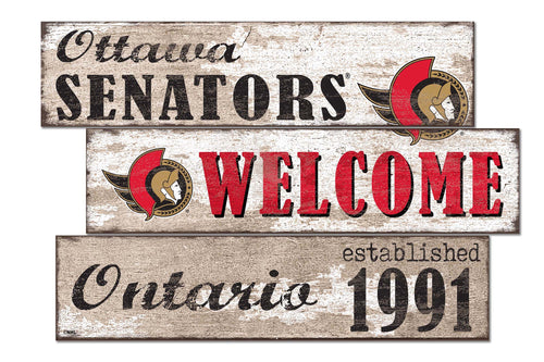Wholesale NHL / H1027-Welcome 3 Plank / H1027-Ottawa Senators