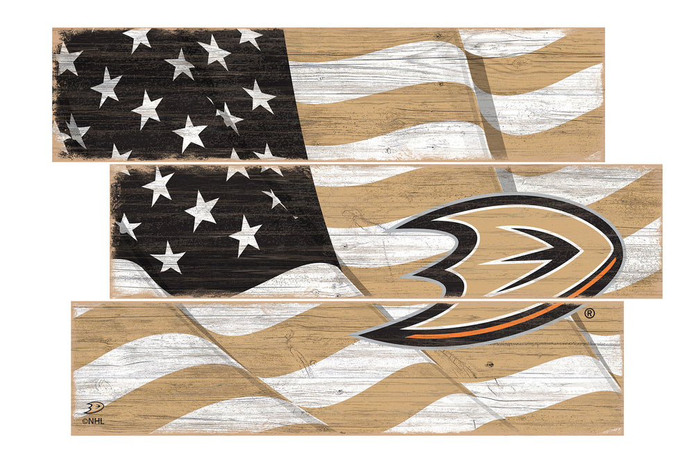 Wholesale NHL / H1028-Flag 3 Plank / H1028-Anaheim Ducks