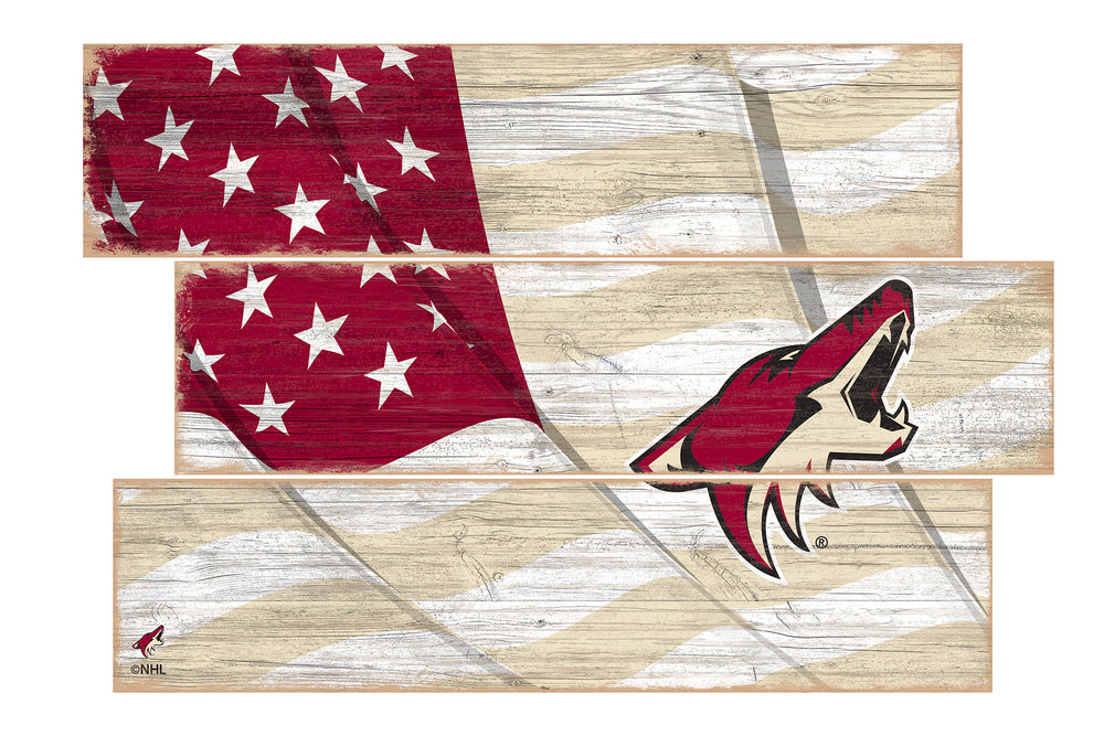 Wholesale NHL / H1028-Flag 3 Plank / H1028-Arizona Coyotes