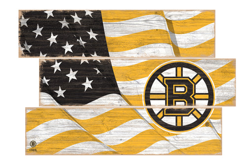 Wholesale NHL / H1028-Flag 3 Plank / H1028-Boston Bruins