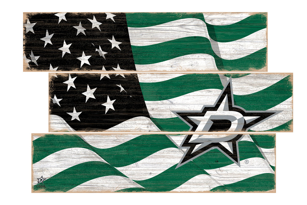 Wholesale NHL / H1028-Flag 3 Plank / H1028-Dallas Stars