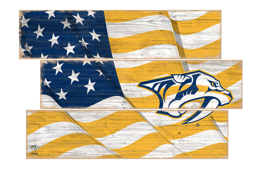 Wholesale NHL / H1028-Flag 3 Plank / H1028-Nashville Predators