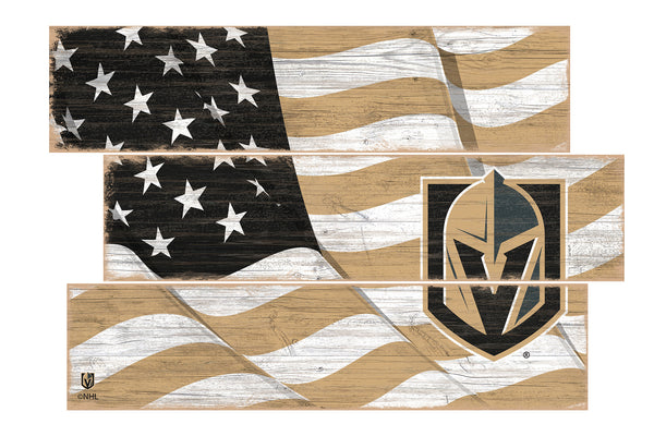 Wholesale NHL / H1028-Flag 3 Plank / H1028-Vegas Golden Knights