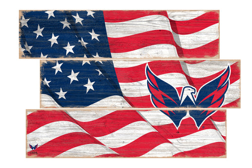 Wholesale NHL / H1028-Flag 3 Plank / H1028-Washington Capitals