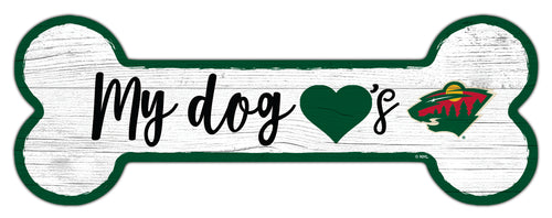 Wholesale NHL / H1029-Dog Bone 12in / H1029-Minnesota Wild