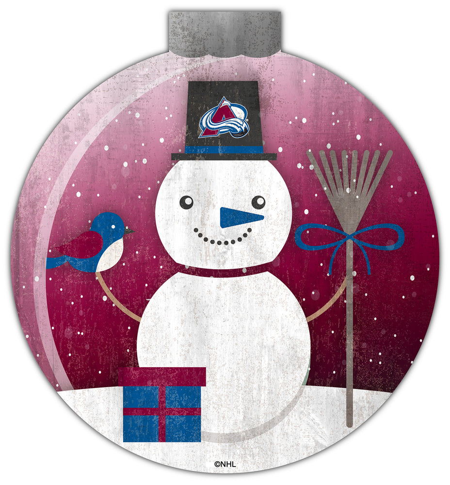 Wholesale NHL / H1031-Snow Globe 12in Wall Art / H1031-Colorado Avalanche