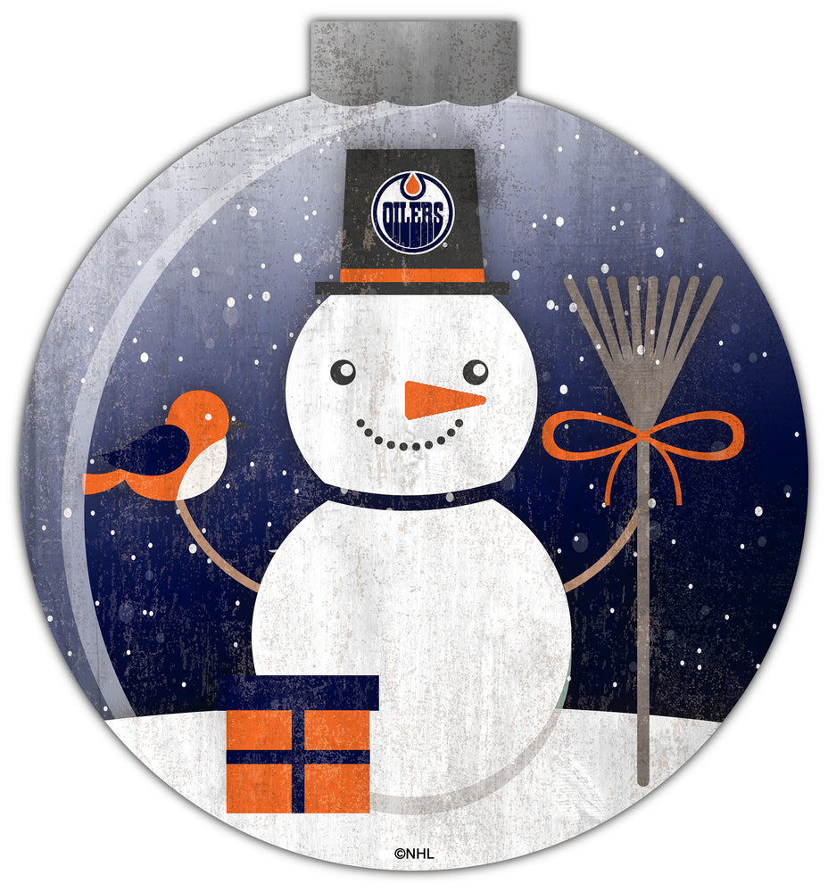 Wholesale NHL / H1031-Snow Globe 12in Wall Art / H1031-Edmonton Oilers