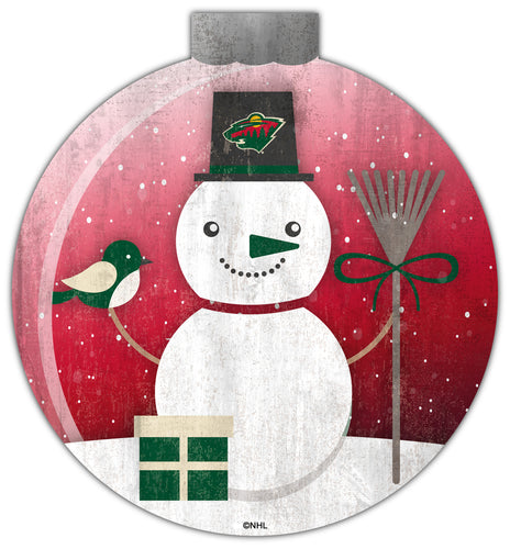 Wholesale NHL / H1031-Snow Globe 12in Wall Art / H1031-Minnesota Wild