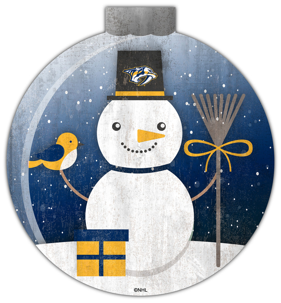 Wholesale NHL / H1031-Snow Globe 12in Wall Art / H1031-Nashville Predators