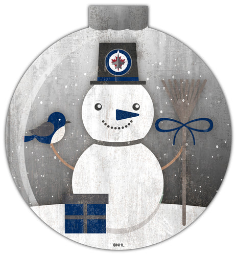 Wholesale NHL / H1031-Snow Globe 12in Wall Art / H1031-Winnipeg Jets