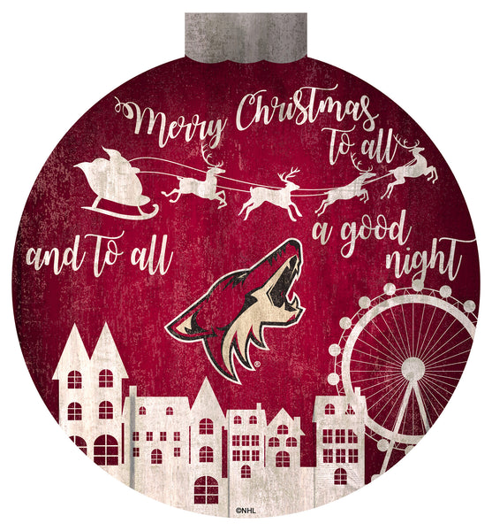 Wholesale NHL / H1033-Santa Village 12 in Wall Art / H1033-Arizona Coyotes