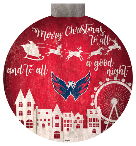 Wholesale NHL / H1033-Santa Village 12 in Wall Art / H1033-Washington Capitals
