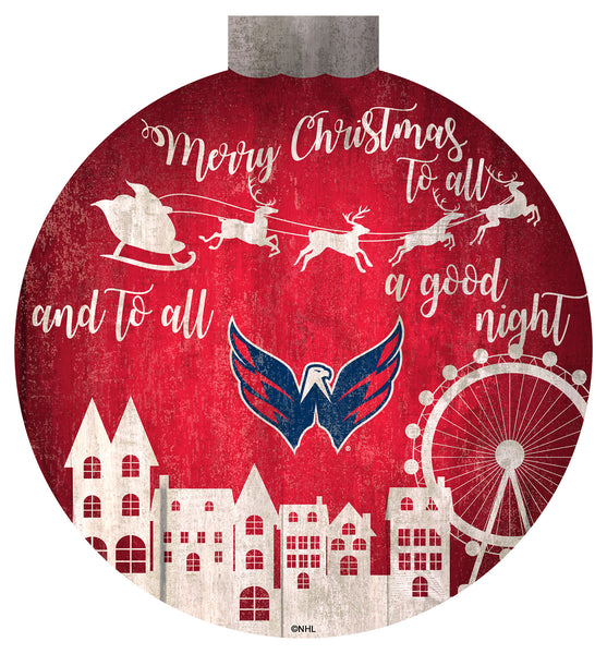 Wholesale NHL / H1033-Santa Village 12 in Wall Art / H1033-Washington Capitals